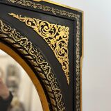 Miroir Napoléon 3 noir/doré - 97x118cm