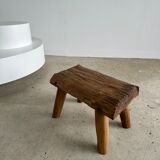 Stool in blond teak