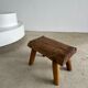Stool in blond teak