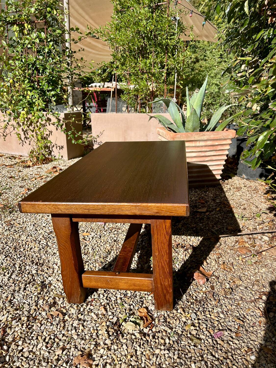 Solid wood coffee table