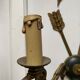 Double fire wall sconces in Empire style