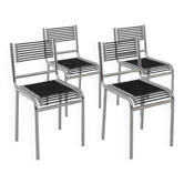 Four Sandows chairs by Rene Herbst, c.1980