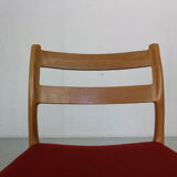 4 chairs model 84 by Niels Otto Moller for Højbjerg, Denmark 1970s