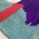 Moroccan Berber Kilim carpet ecru with colorful flats 290x179cm