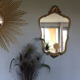 Golden baroque mirror