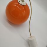 Hanging vintage space age orange ball seventies