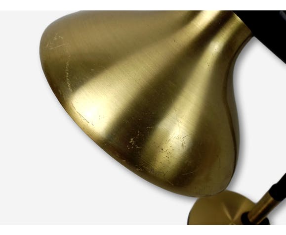 Gold and black metal desk lamp