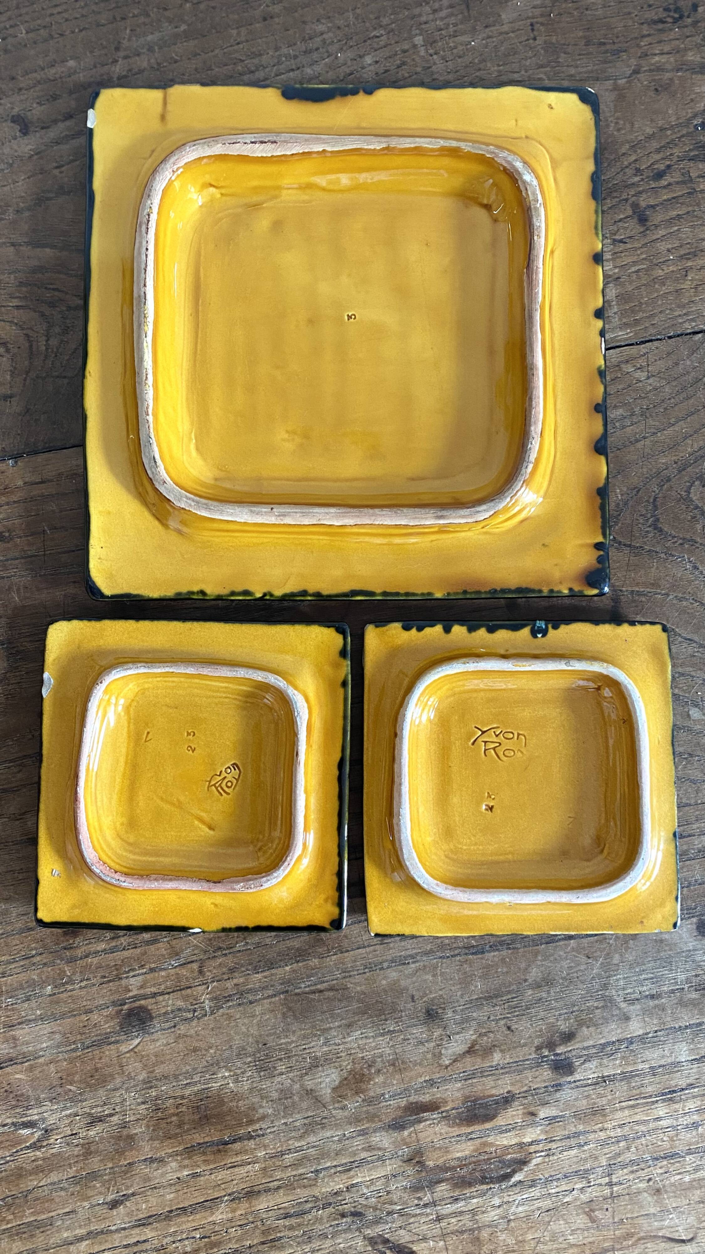 Yvon Roy trivets from the 50s and 60s