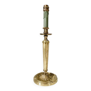 Pied de lampe métal - tissu