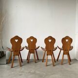 Oak mountain chalet chairs