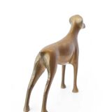 Statue vintage, animaux laiton, chien laiton, figurine laiton, décoration intérieur
