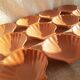 Set of 12 scallops in cognac sandstone Émile Henry - vintage