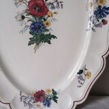 Sarreguemines oval dish