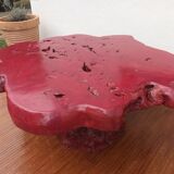 Brutalist coffee table magnifying elm