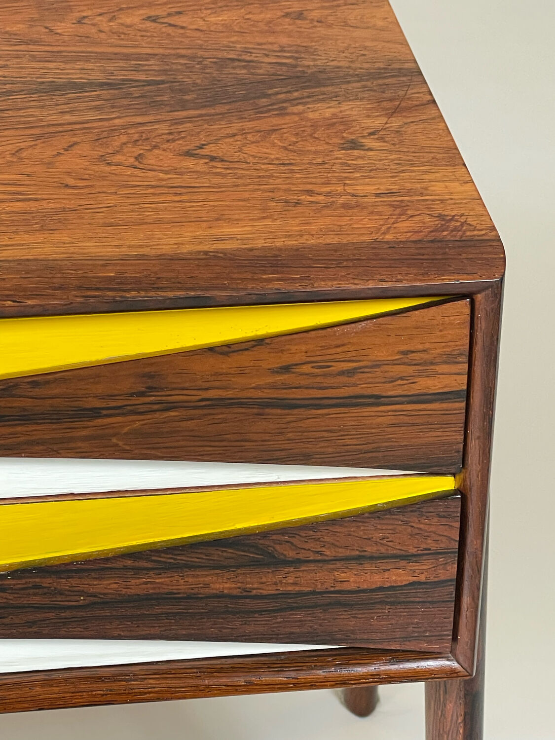 Palisander beside chest by Niels Clausen for N.C. Møbler