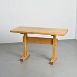 Solid pine table, Les Arcs, France