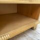 Pair of travertine bedside and rattan palm tree "vivai del sud"