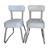 Industrial office chairs pair