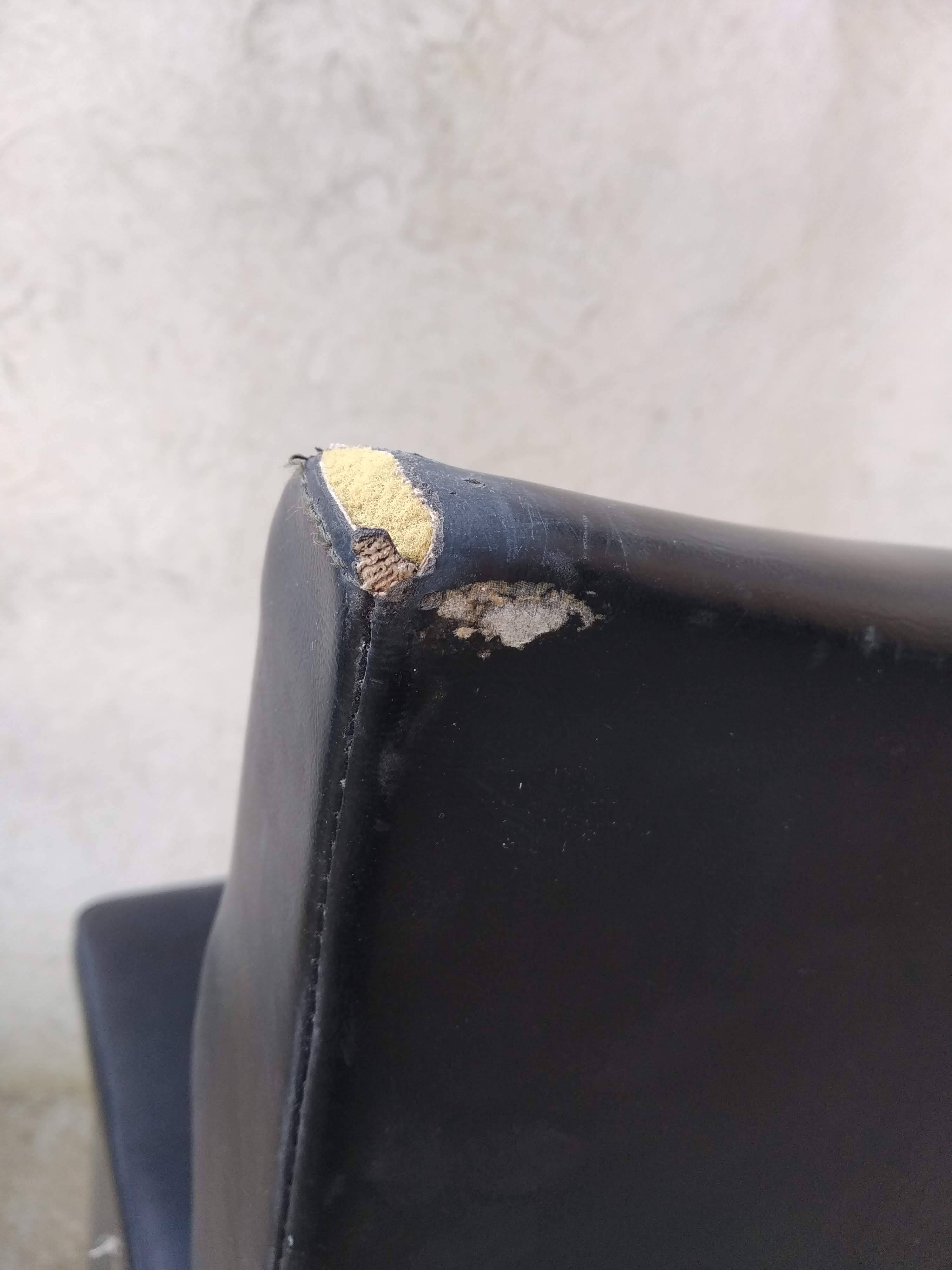 Faux leather office chair 1960s