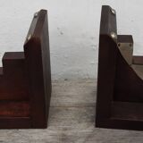 Pair of wooden bookends (art deco)