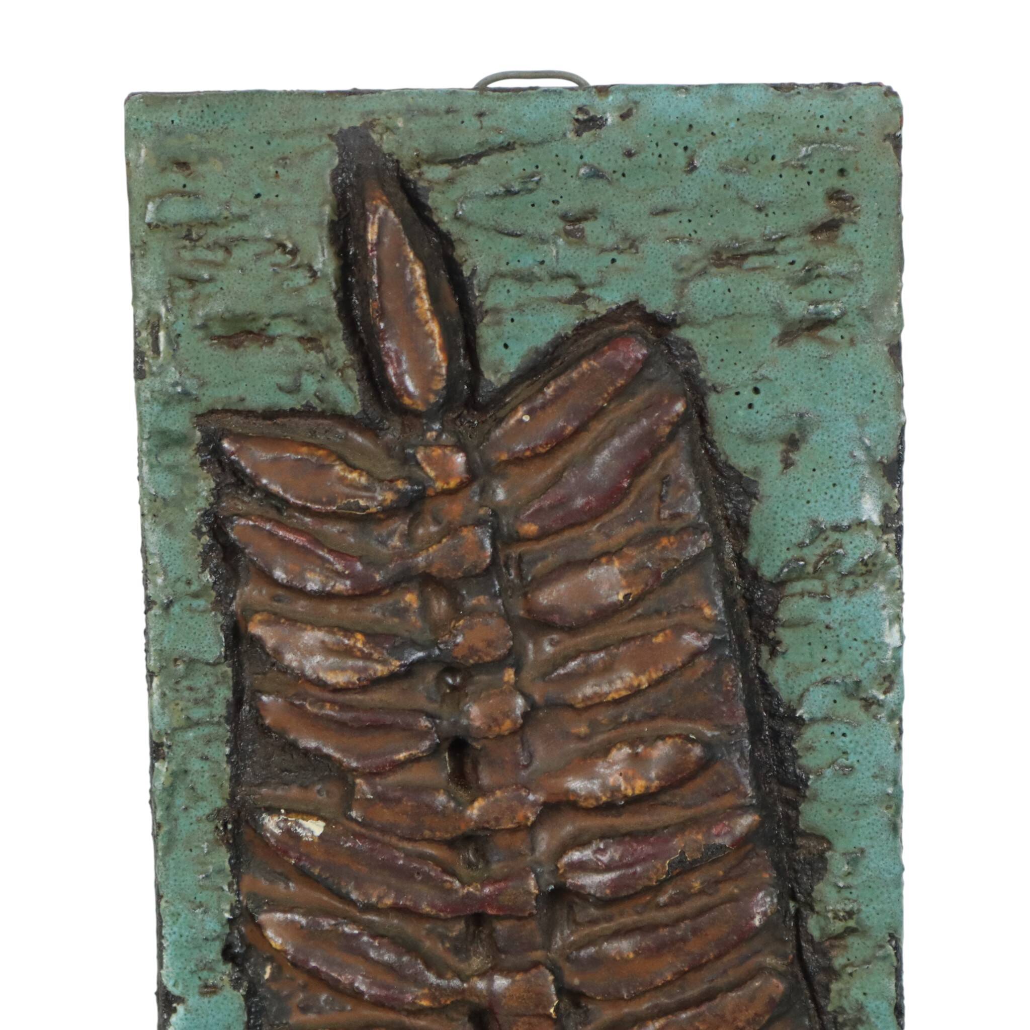 Ceramic Wall Sculpture Plaque Ruscha West Germany