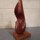 Scandinavian dove in carved teak wood, signed NM, circa 1960.