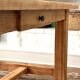 Large farmhouse table in solid ash