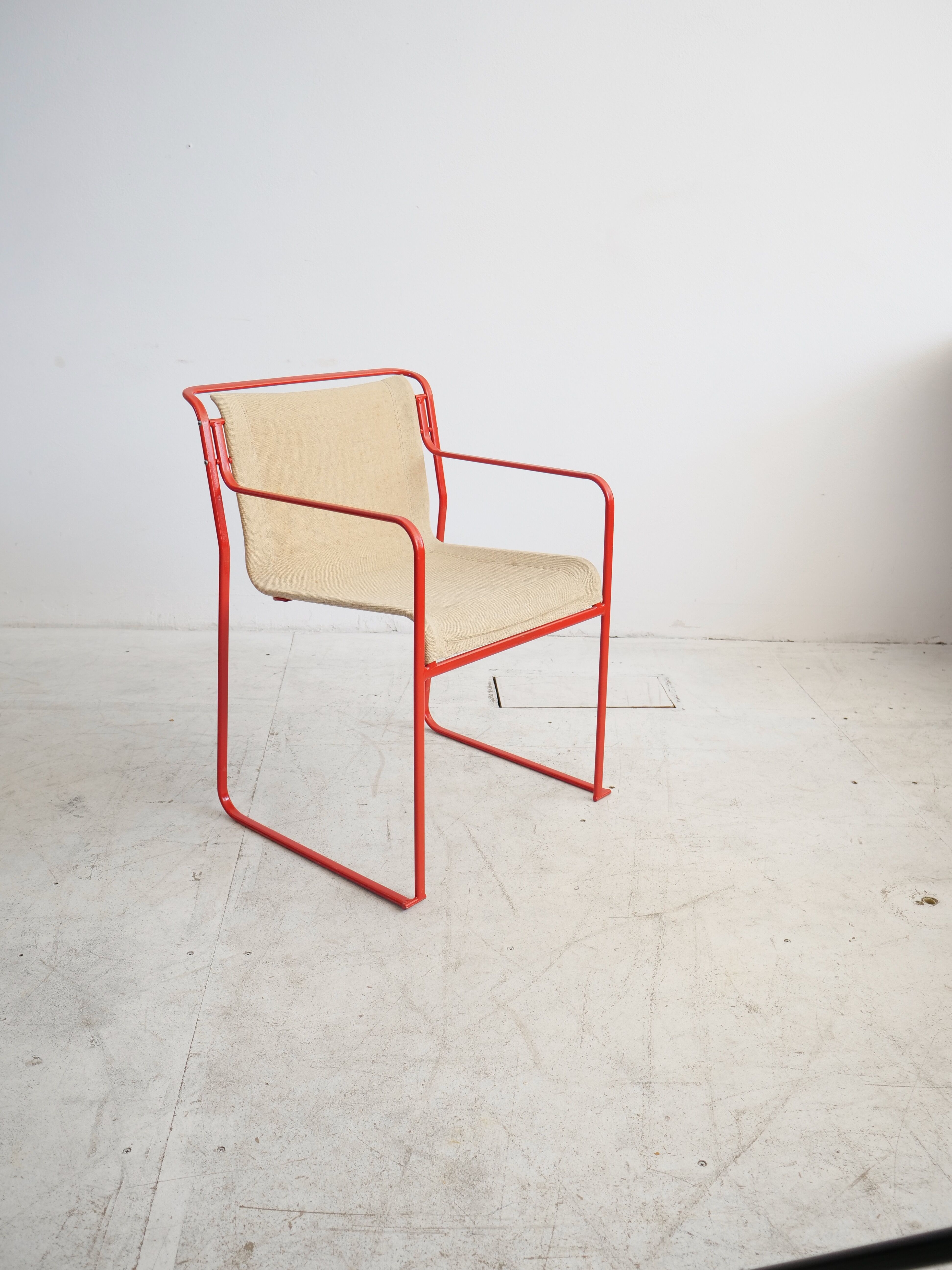 4 stackable chairs Gastone Rinaldi Thema Italy