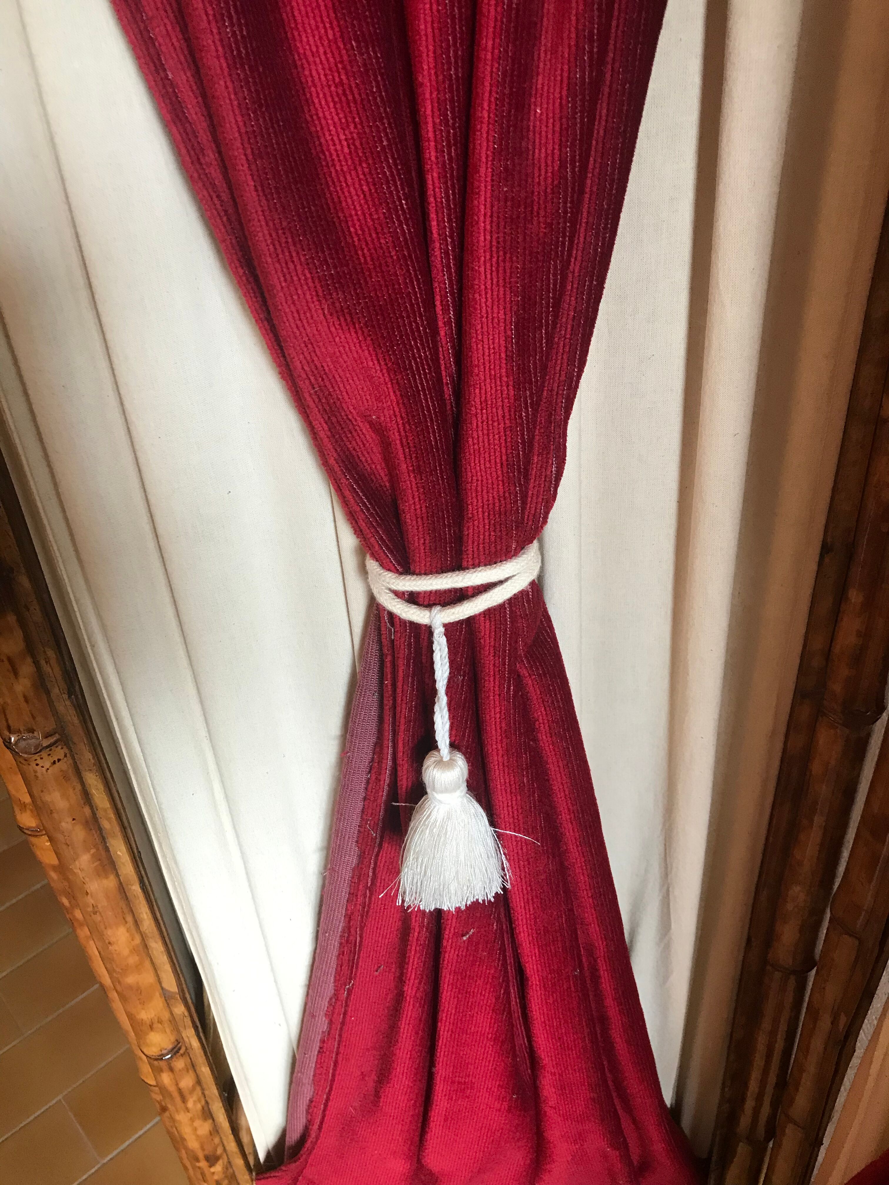 Bamboo and velvet screen