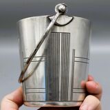 Antique champagne ice bucket art deco 1930 silver plated