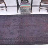4x8 Shades Of Purple Oriental Handmade Wool Turkish Vintage Rug, 140x230Cm