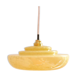 Suspension glass of yellow Clichy