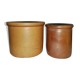 Duo of old stoneware pots