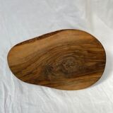 Olive wood cheese platter with knife (probably not original)