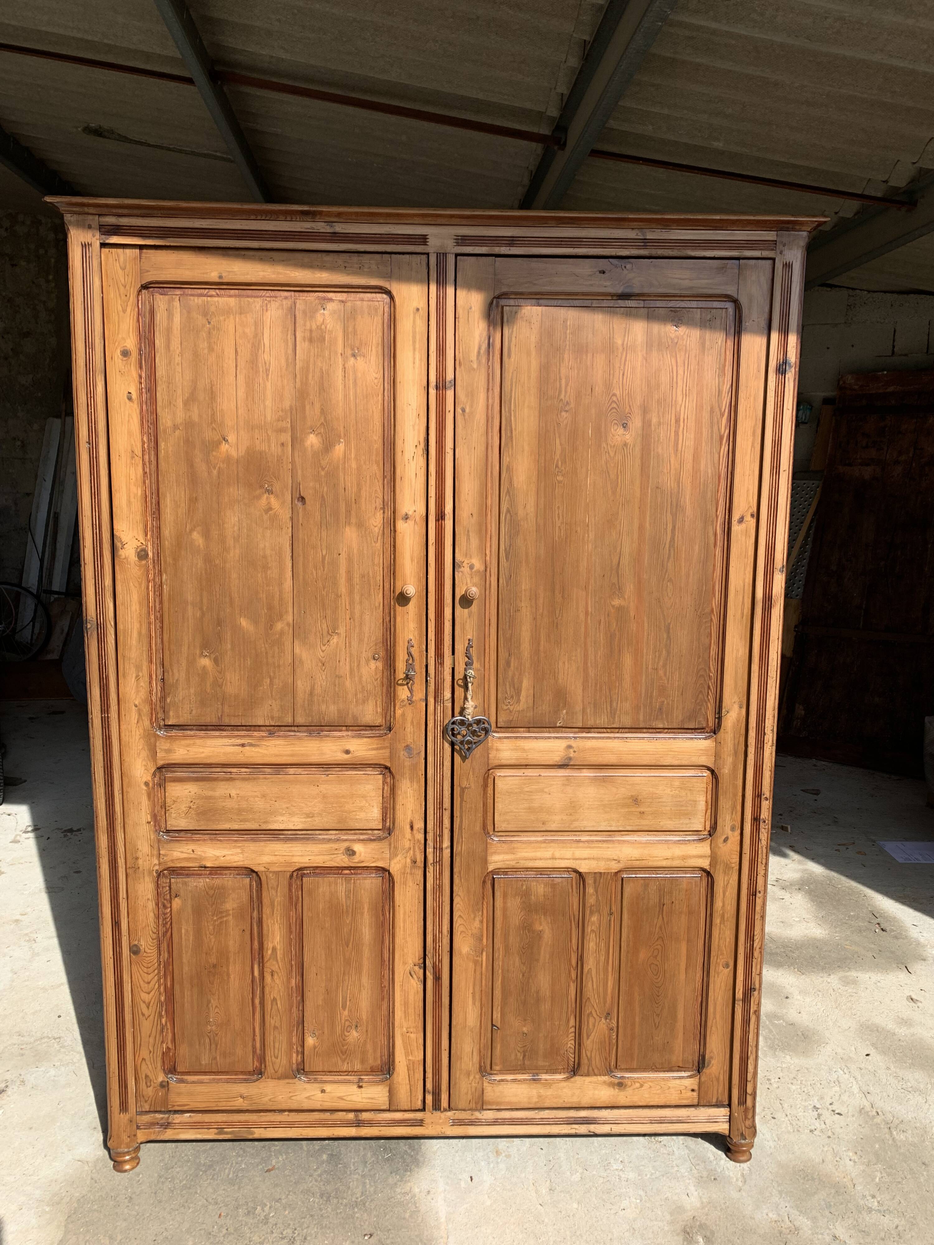Large pine wardrobe