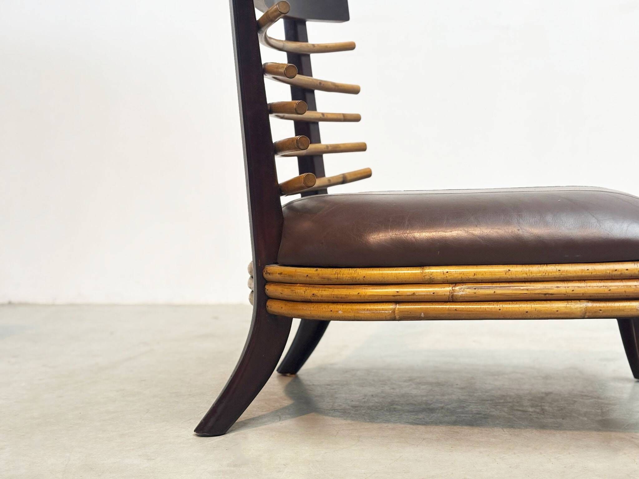1970's Italian lounge chair inspired by Paolo Buffa