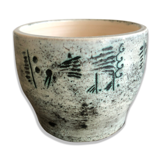 Jacques Blin's bird-patterned enamelled ceramic bowl, 1950s