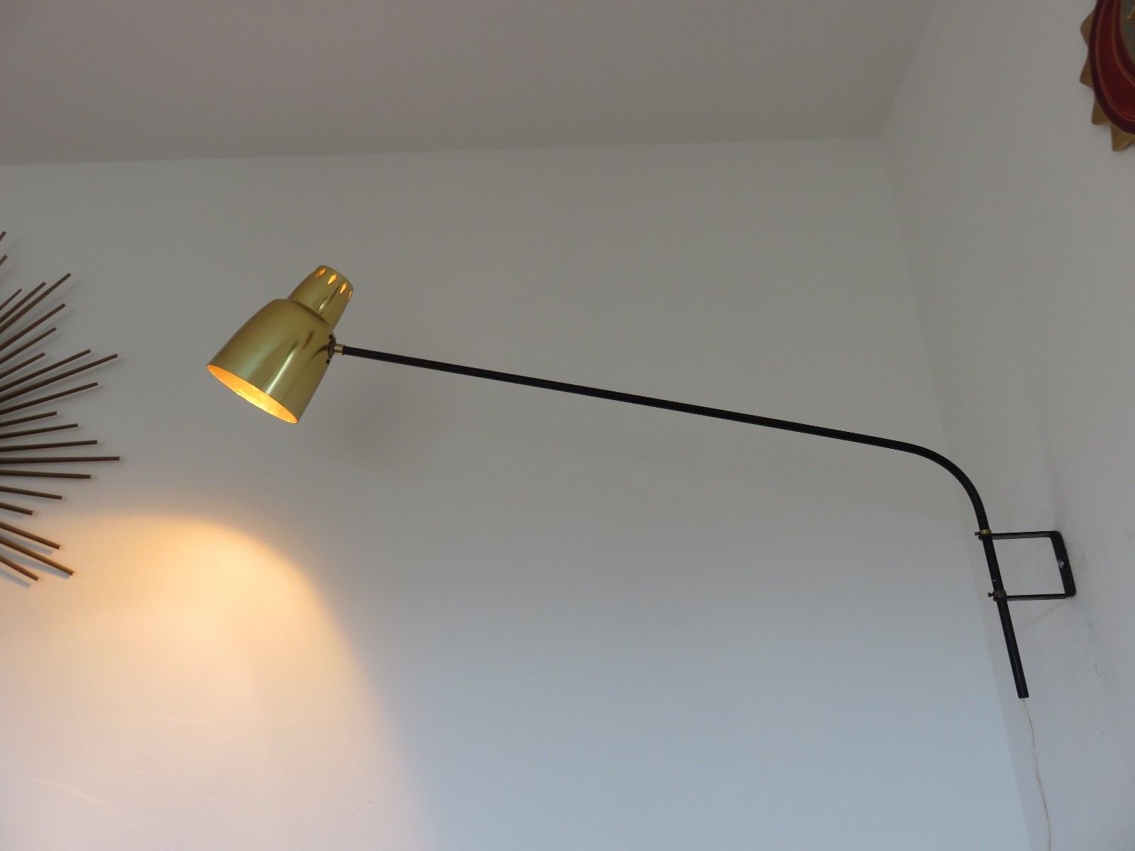 Articulated wall lamp 50s 60s