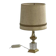 Lampe ancienne en crystal et laiton