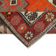 Hand-knotted antique turkish orange runner rug 90 cm x 382 cm