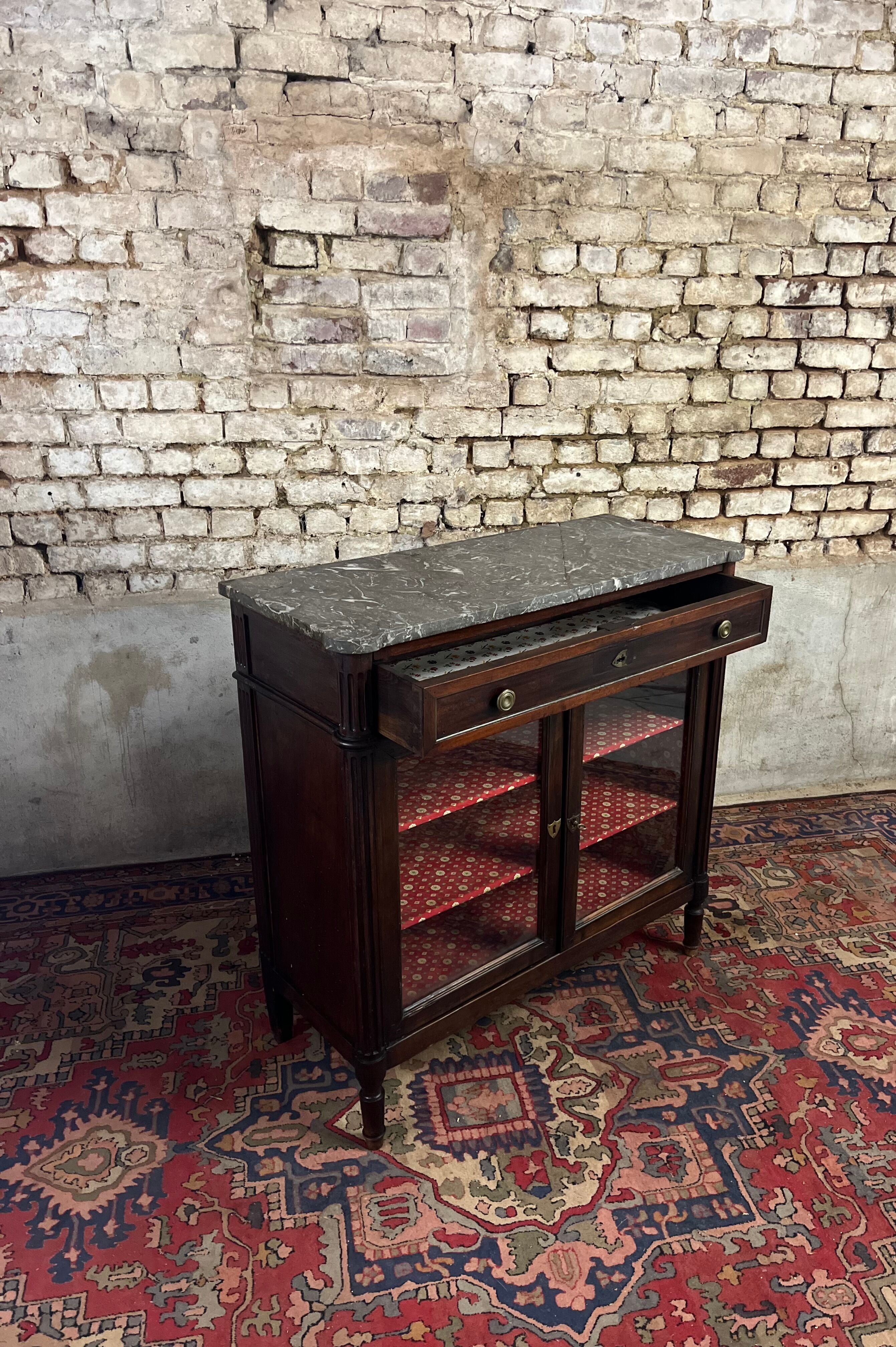 Mahogany sideboard Louis XVI XVIII century