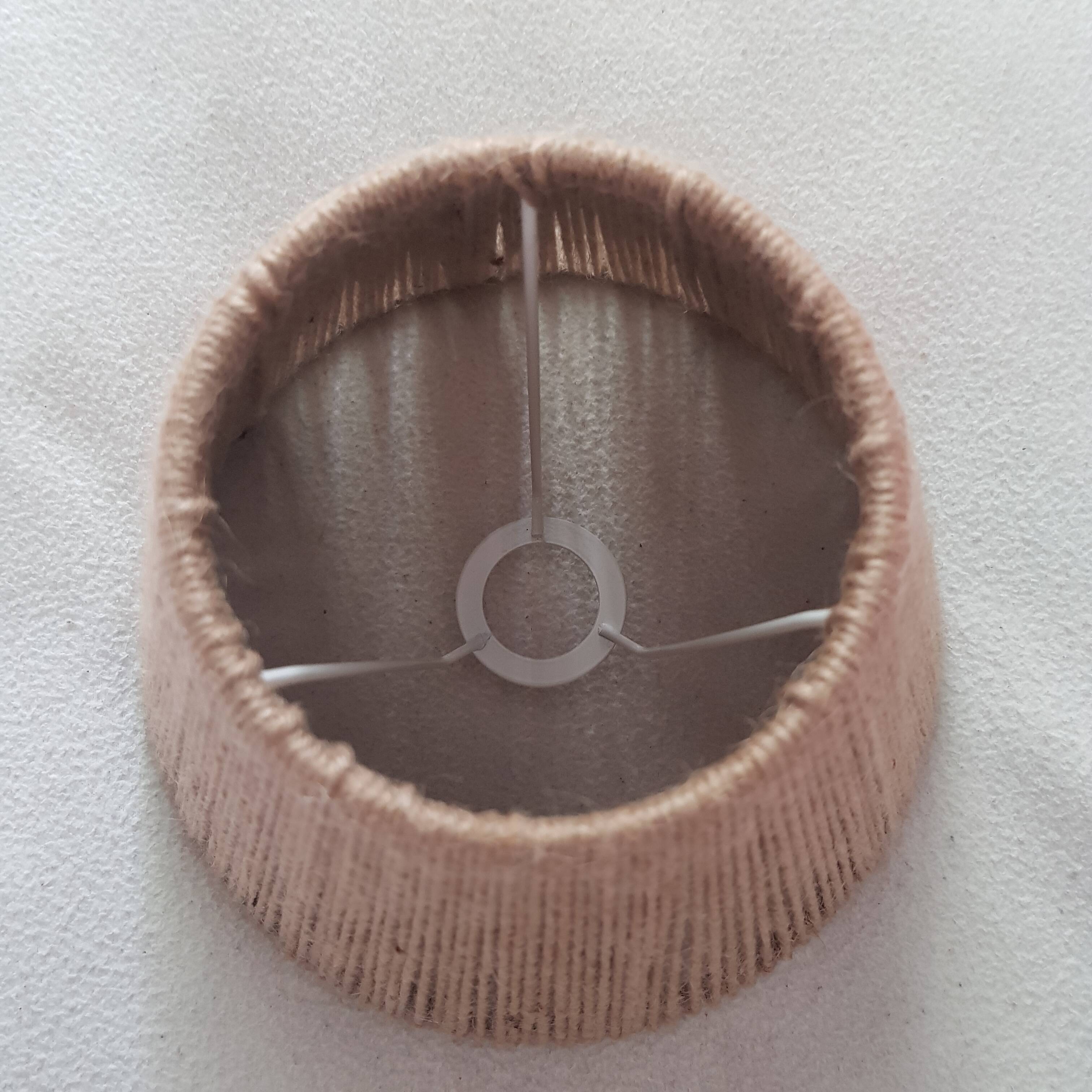 Abat-jour en corde naturelle