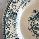 Gien bouquet de roses terre de fer lot de deux petites assiettes 1875