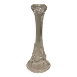 Bougeoir en verre moulé