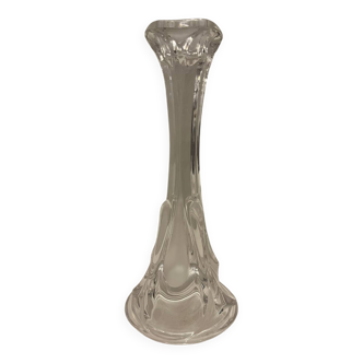 Molded glass candle holder