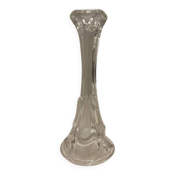Molded glass candle holder