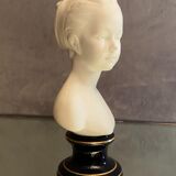 Bust of Louis Brongniart after Houdon in Limoges porcelain biscuit