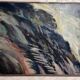 Original Swedish Oil On Canvas – “Abstract Landscape” By Chennet Juhlin – Signed – Vintage & Framed – 63 × 52 Cm (24.8" × 20.5")
