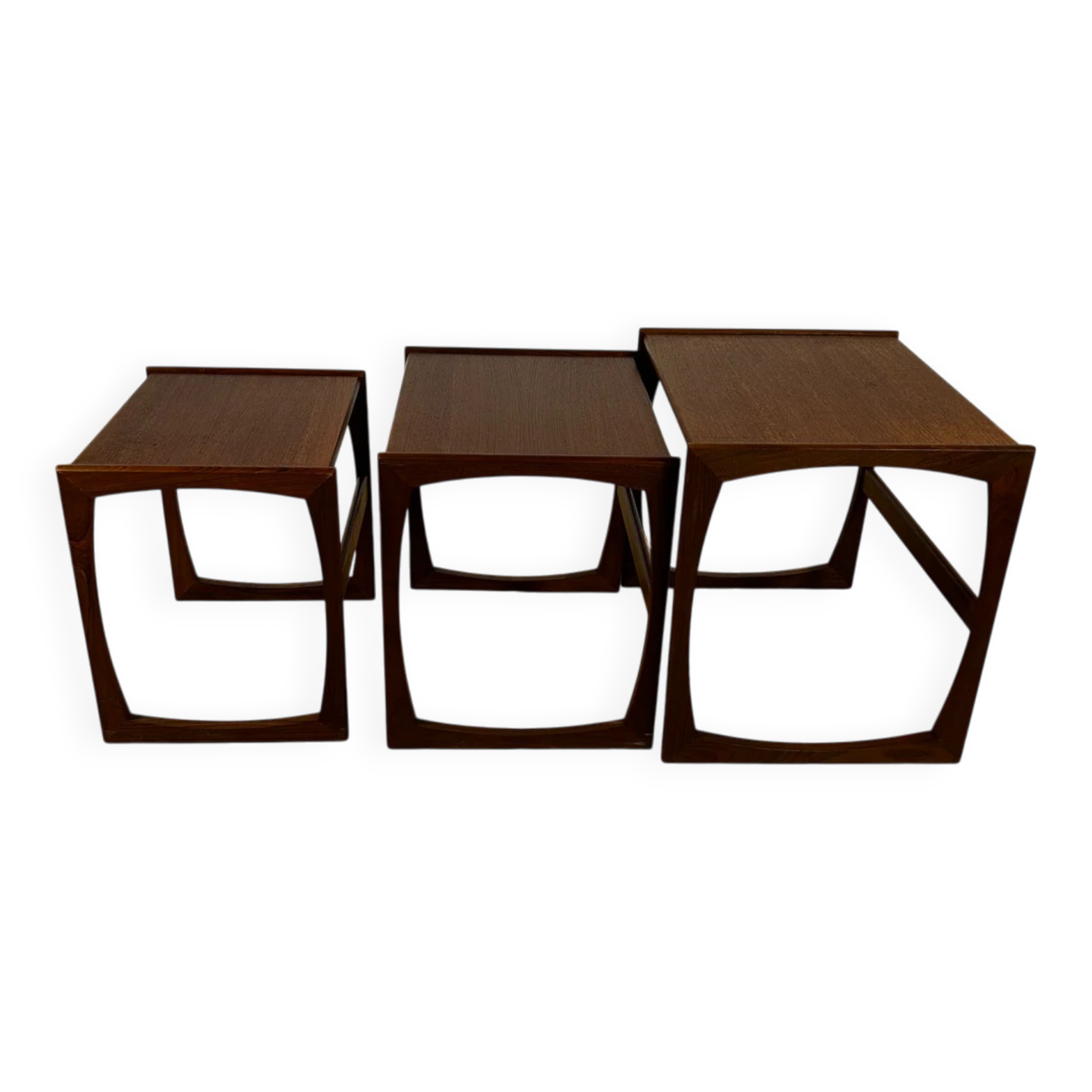 Nested tables Quadrille in teak G Plan, 1960s