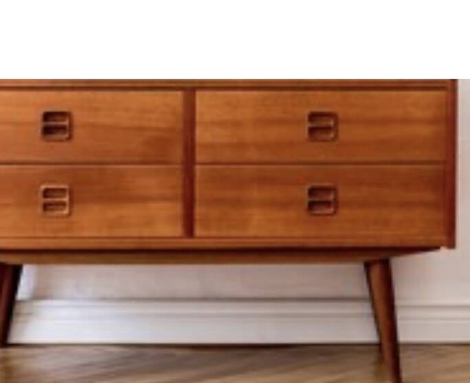 Chest of drawers, teak sideboard